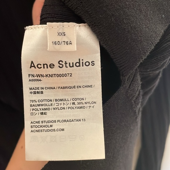 Acne Studios issy top size xxs/xs - Picture 3 of 4
